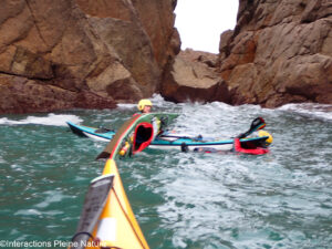 Sauvetage en kayak de mer